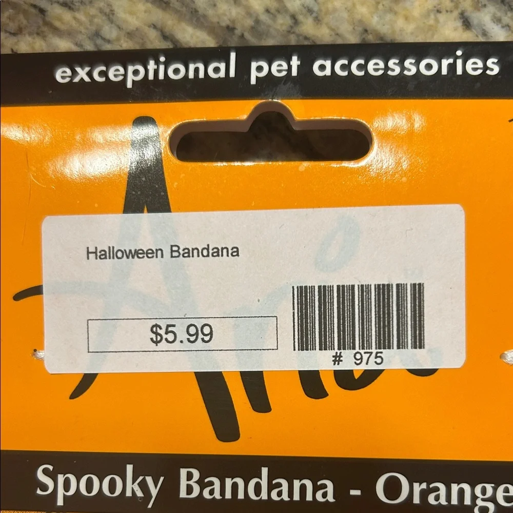 Aria Pet Orange Halloween Bandanas with Black & Purple Motifs